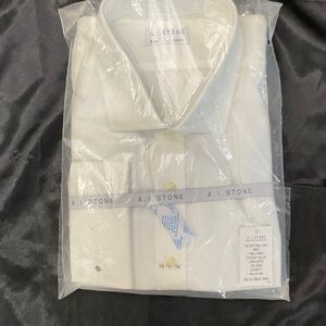 A. I. Stone Men's White Dress Shirt
